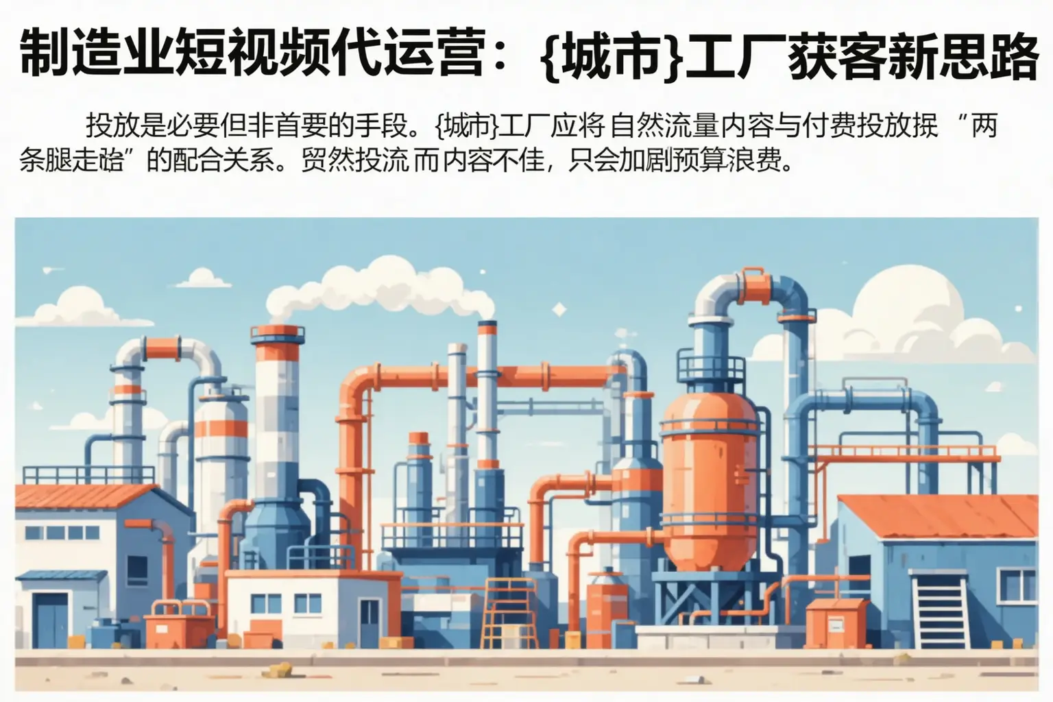 制造业短视频代运营:北川工厂获客新思路